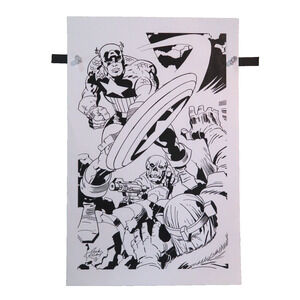 Jack Kirby Captain America Comic Art Reproduction Print 11 x 17